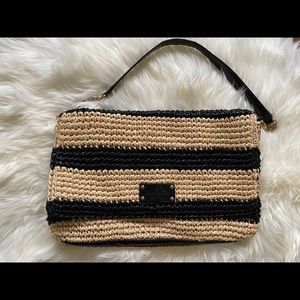 New Kate Spade straw shoulder bag